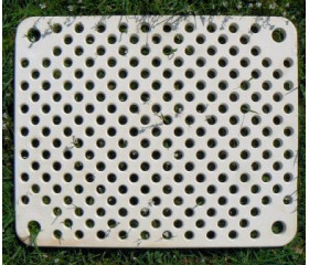 Nieuwe ovenplaat gaten 45x36,5x1,5 cm ongezaagd