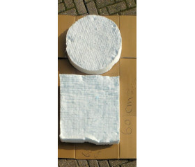Superwool isolatiedeken 1200°C 60cm x 60 cm x 5 cm dik