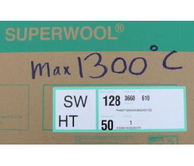 Superwool Isoliermatte 1300ºC, 60 cm breit, 5 cm dick 3,65mtr